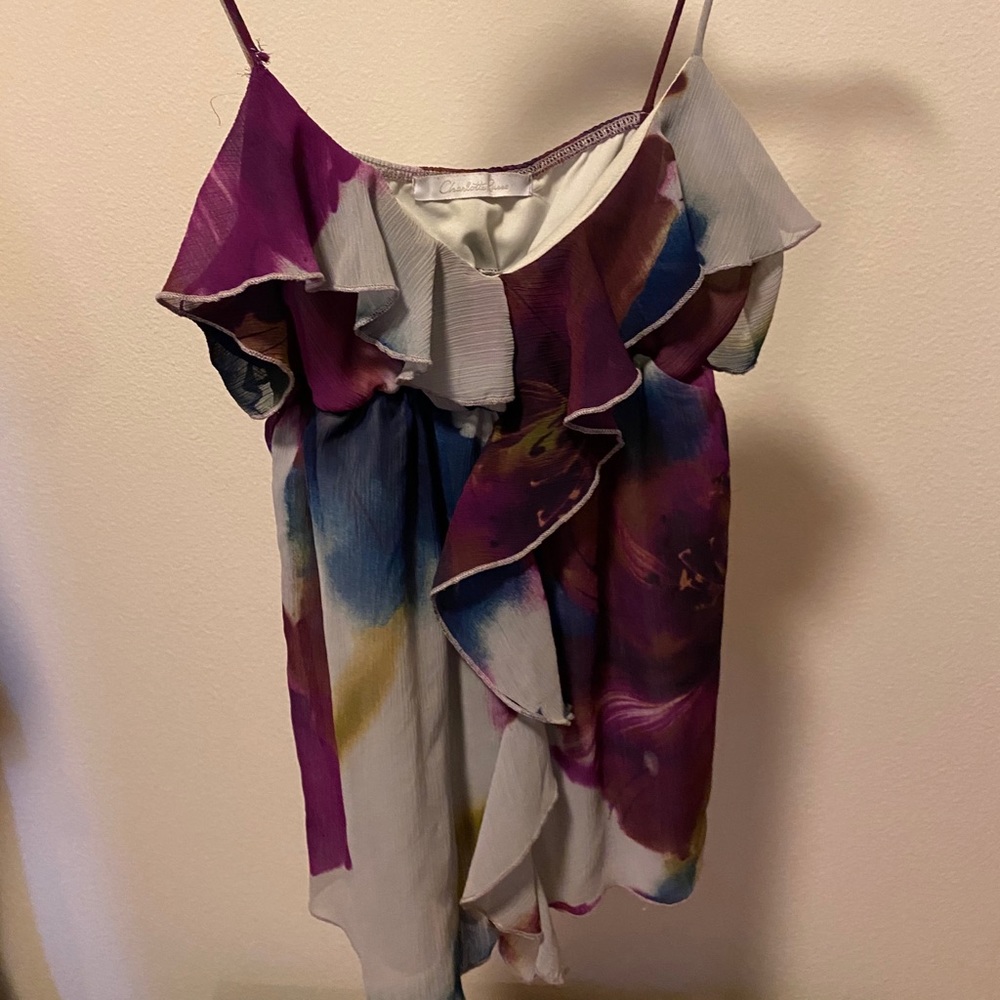 Floral spaghetti strap